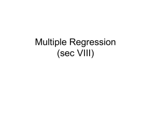 8b. Multiple regression – brief intro to linear, logistic, Poisson & Cox