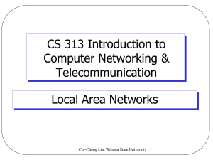 CS 313 Computer Networks - Winona State University