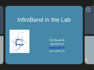 InfiniBand for the Lab