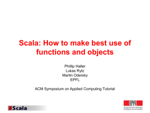 Scala: How to make best use of functions and objects - LAMP