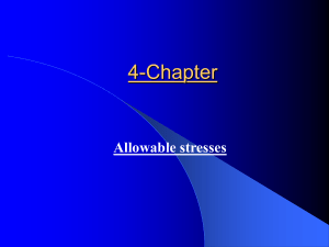 4-Allowable stresses