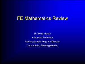 FE Math Review