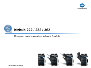 bizhub 222 / 282 / 362