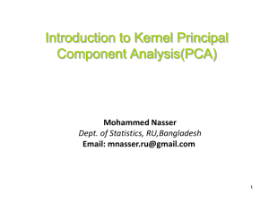 Introduction to Kernel Principal Component Analysis(PCA)