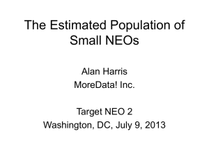 The Estimated Population of Small NEOs