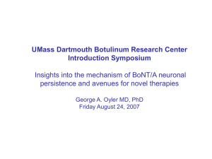 Dr. Oyler`s UMass BoNT Presentation