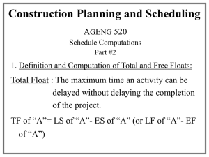 Construction Planning and Scheduling