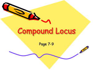 Compound Locus - Camden Central School