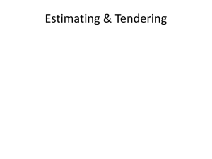 Estimating & Tendering