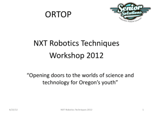 PowerPoint Slides - Oregon Robotics Tournament and Outreach
