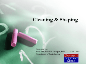 Cleaning & Shaping Technique