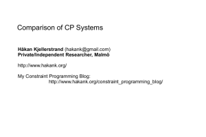 Comparison of >= 14 CP systems