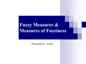 Fuzzy Measures & Measures of Fuzziness