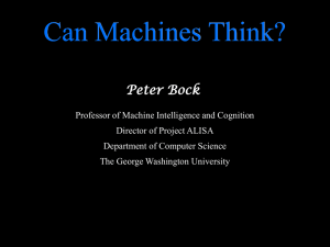 Artificial Intelligence: Can Machines Think?