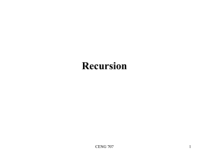 recursion - METU Computer Engineering