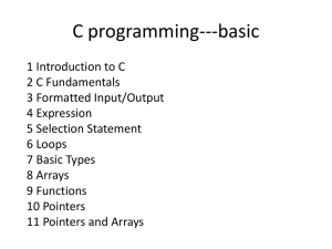 C programming--