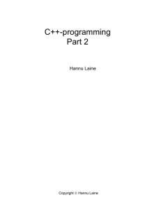 C/C++ - Personal web pages for people of Metropolia