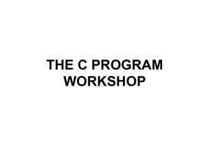 C Program Workshop