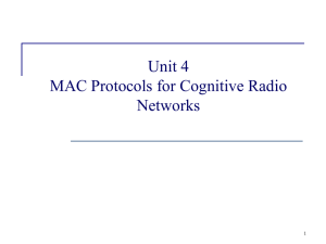 Unit 4: MAC for CRN Hsi-Lu Chao, Sau