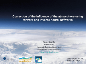 Atmospheric correction over coastal waters using neural