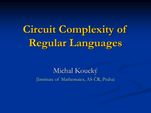 Circuit complexity of regular languages.