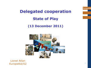 Presentation on Delegated Cooperation by Lionel Atlan