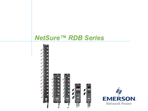 NetSure RDB Series - Emerson Network Power