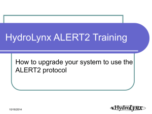 HydroLynxAlert2Training