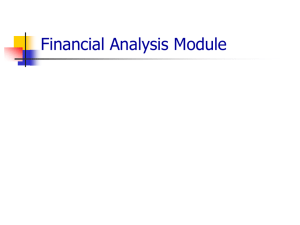 Module 7 -Financial Profitability Analysis