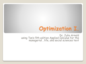 4.4 Optimization I.