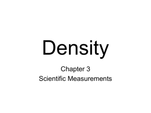 Density Powerpoint - Magoffin County Schools
