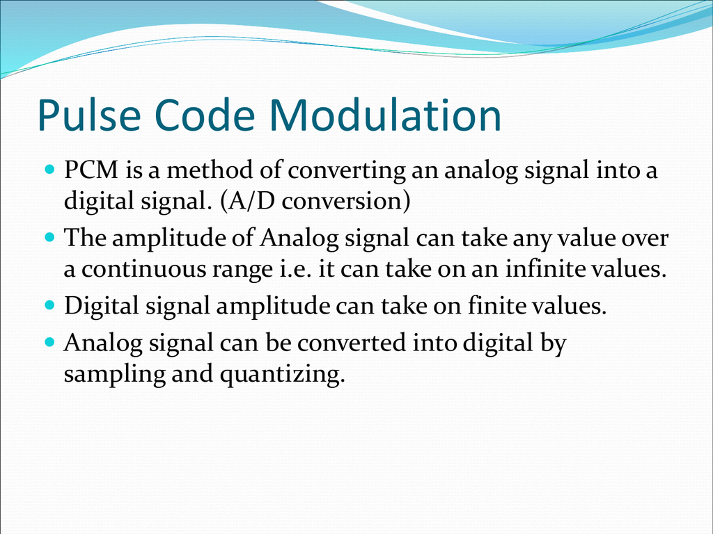 pulse-code-modulation