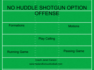 no huddle shotgun option offense