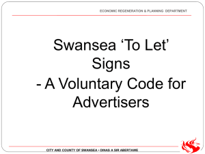 `To Let` Signs A Voluntary Code for Advertisers