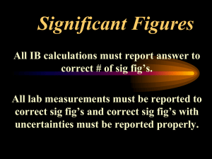 Significant Figures - Red Hook Central School District