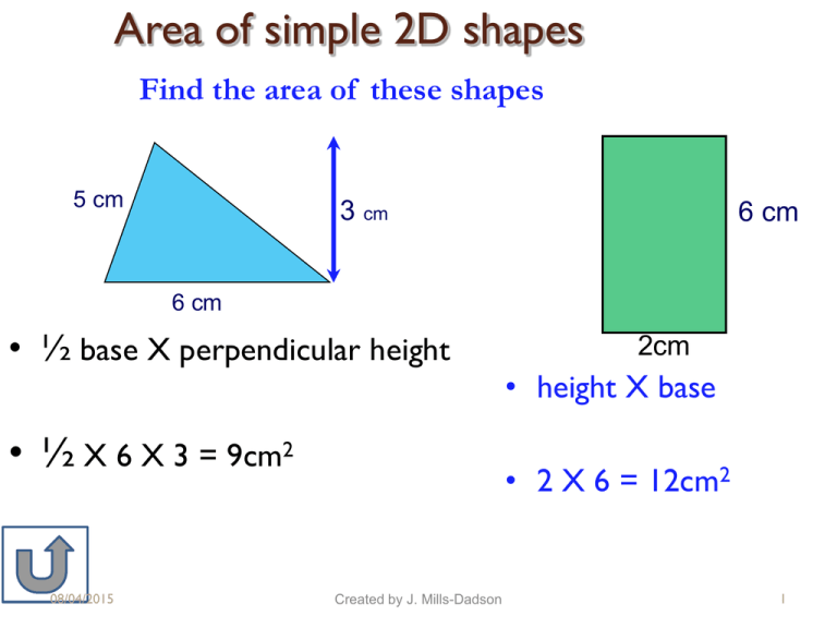 Area Of Compound Shapes