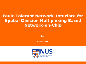 Fault-Tolerant NI for SDM-Based NoC