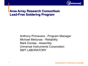 Anthony Lead free cracking - Universal Instruments Corporation