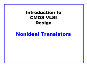 Nonideal transistor