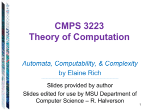 Chapters 1 & 2 - Department of Computer Science