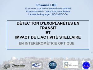 Présentation PowerPoint - ashra - Observatoire de la Côte d`Azur