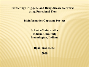 Presentation @ 3:30pm - Bioinformatics at School of Informatics
