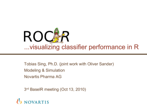 ROCR: Visualizing classifier performance in R