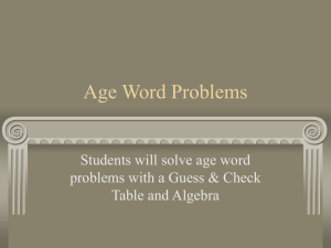 Ageproblems - Jamestown School District