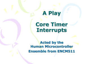 CORE-TIMER -- a play on interrupts
