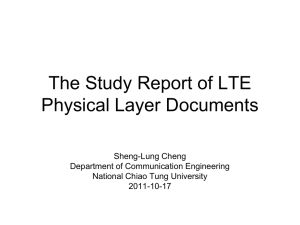 The Study Report of LTE Physical Layer Documents