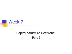 Capital Structure other theories