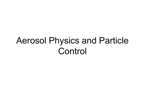 Parameters of particle size distributions