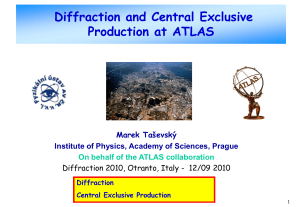 Diffraction and central exclusive production at ATLAS
