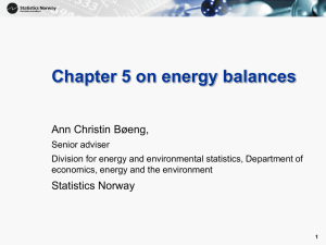 Chapter 5 on energy balances